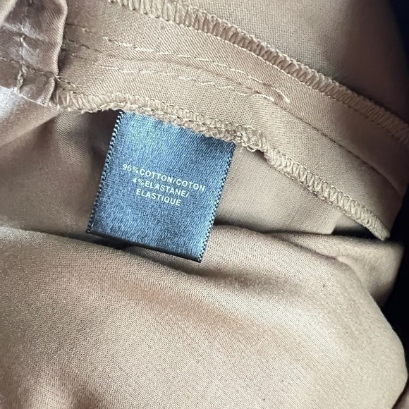 Lafayette 148 Cropped Bleecker Pant Women's 2 Mid Rise Straight Leg Trouser Tan - Picture 7 of 7